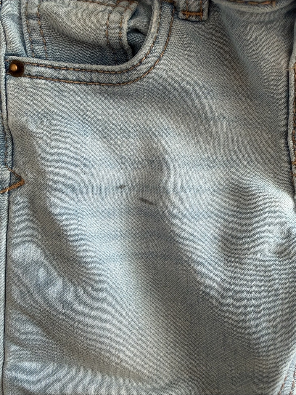 Updated! Girls 3T Toddler Pants Light Wash Denim - Picture 3 of 3